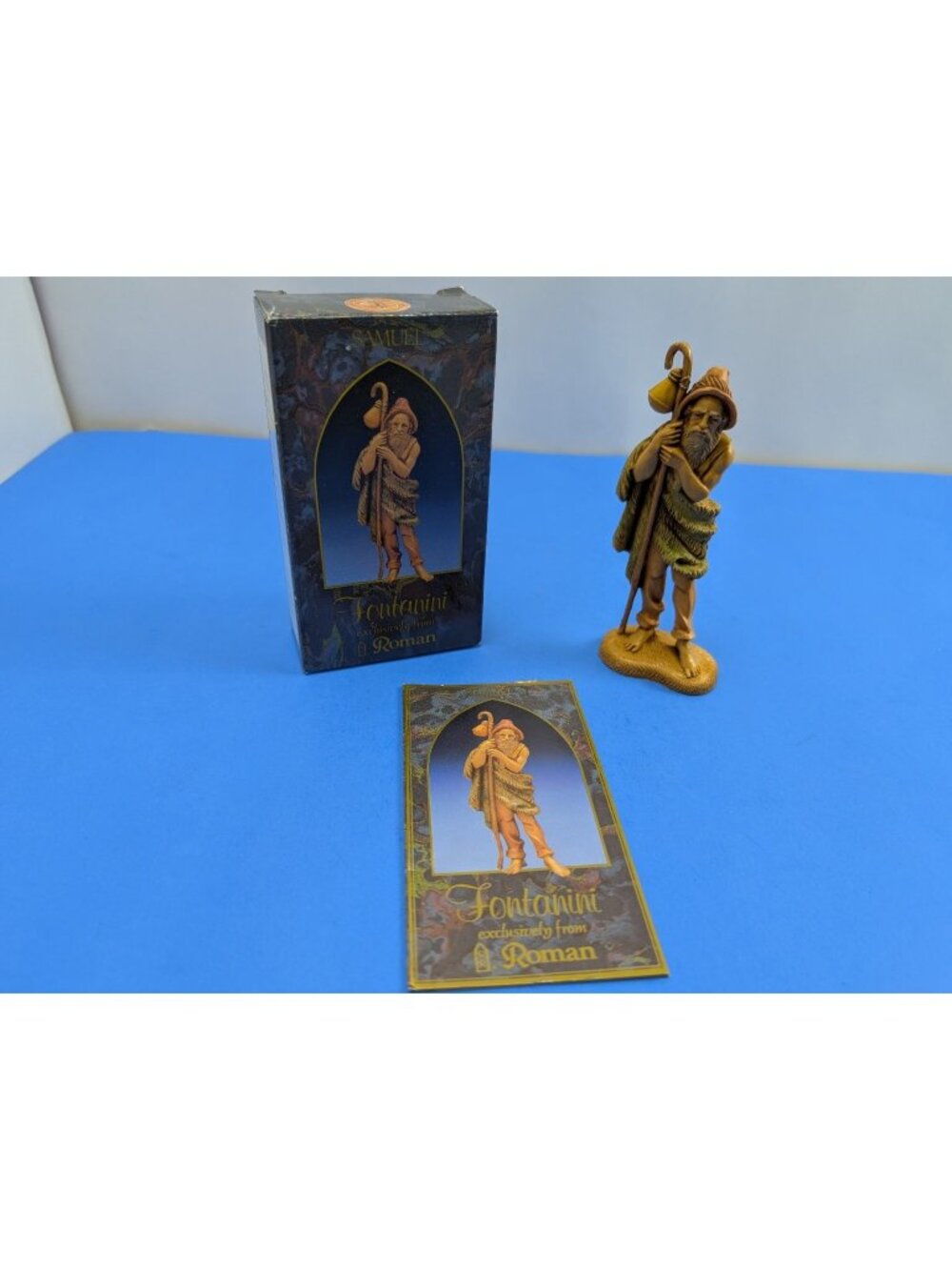 Fontanini Roman Nativity Figure Samuel Farmer 5" Hand Painted Vintage 1992